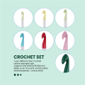 Crochet Hook Set,7/8/9/10/12/15/20mm Plastic Handle Crochet Hook Knitting Needles Thick Head Tool DIY Crafts Accessories.