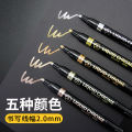 Chrome Plated Painting Pen Gundam Parts Color Coating Hardware Color Supplement Marking Pen Waterproof Quick-Drying Highlight Marker Pen.