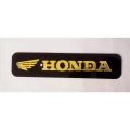 Honda Motorcycle front Name Plate -Golden Color. 