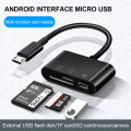 1pc Type C To SD Card Reader Micro USB Adapter With SD/TF Card Reader/USB2.0 OTG Mobile Phone Adapters For Laptop Tablet Macbook Superman. 