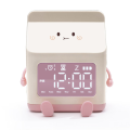 1 PCS Milk Carton Alarm Clock Wind Milk Carton Electronic LED Smart Clock Bedroom Bedside Dormitory Student Clock Pink.