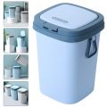 【Free shipping】 Household Trash Can Waste Basket Office Toilet Desk Garbage Room Kitchen Bins Pp Bedroom Lid Slim Bathroom Trashcans Kitchens. 