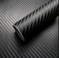 2 Pcs Sticker Black Carbon Fiber (18"×3" )Vinyl Wrap Texture 3D self adhesive DIY Decor Bike ,Motorcycle,Car stickers. 