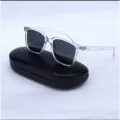 Transparent Frame Sunglasses for Men - Black. 