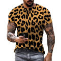 Fashion leopard graphic T-shirt for men summer casual women streetwear 3D print camisetas T shirt men clothing Harajuku tops tee.