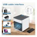 Latest Quality Portable Mini USB Air Cooler with 7 Colors LED lights Personal AC Fan Desktop Air Conditioner for Office/Home. 