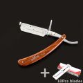 Stainless Steel Folding Shave Knife Handle Beard Straight Razor Hair Dressing Tool Men Manual Convenience Hair Trimmer Shaver.