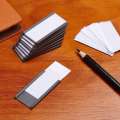 50Pcs Magnetic Label Holders with Magnetic Data Card Holders with Clear Plastic Protectors for Metal Shelf (1 x 2 Inch).
