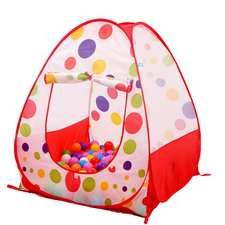 Baby%20Tent%20Play%20House%20With%2050%20pcs%20plastic%20balls-%20Multi%20Color%20-%20Image%202