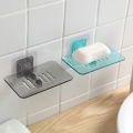 Creative Punch-free Wall Paste Crystal Soap Box Bathroom Suction Soap Rack Drain Soap Box.