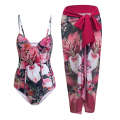2024 New Split Decoration Quick drying Printing Sexy Sunscreen Beach Advanced Swimming Suit for Women.
