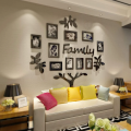 Acrylic 3D Family Photo Frame Wall Sticker Self-adhesive Tree Collage Living Room Bedroom DIY Art Home Decoration Accessories.
