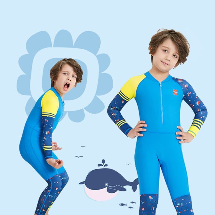 wetsuit%20Kids%20Boys%20Girl%20Long%20Sleeve%20Quick%20Drying%20One-Piece%20Swimsuit%20Diving%20Suit%20children%20surfing%20swimwears%20snorkeling%20rashguard%20-%20Image%204