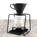 Drip Coffee For Filter Cup Holder Shelf Geometry Coffee Dripper Stand V60 Drip Metal Special Frame For Barista Black -  Black. 