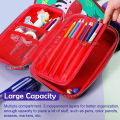 Qitong Music Queen 3D Pencil Case pencil Box with Compartments - Kids Large Capacity School Supply Organizer Students Stationery. 