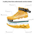 【selevn roind】 Fashion Work Boots Indestructible Steel Toe Cap Safety Shoes For Men Puncture-Proof Industrial Sneakers Adult Male Footwear.