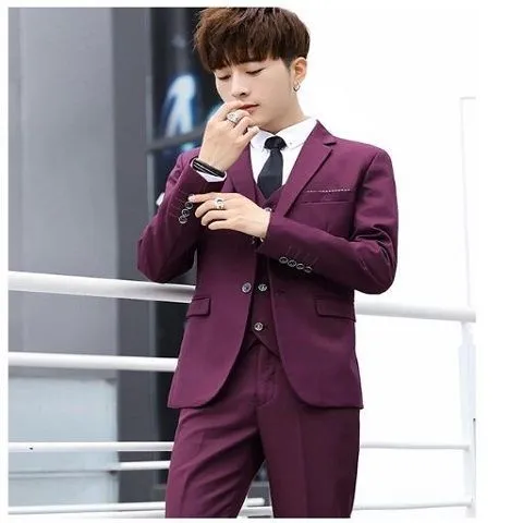Men's%20Suit%20Slim%20Fit%20Korean%20Style%20Leisure%20Suit%20Men's%20Suit%20Business%20Formal%20Wear%20Coat%20Bridegroom%20Wedding%20Trendy%20Small%20Suit%20-%20Image%202