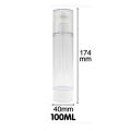15ml 30ml 50ml 80ml 100ml Empty Serum Bottles Vacuum Pump Bottles AS Plastic Lotion Sub-Bottling With PP Cream Airless Bottle.