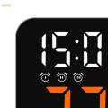 Digital Alarm Clock Bedroom LED Clocks Adjustable Brightness Desk Modern Silent Electronic Desktop Clock LED LED Alarm Clock for Dining Room.