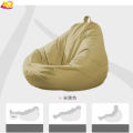 Without bean (Only Cover) Premium Quality Best Selling Comfortable Soft Waterproof Bean Bag Lazy Chair Convertible Floor Single Sofa.