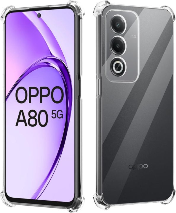 Oppo A80/A3 Pro 5G Premium Silicone Case Crystal Clear Soft TPU Ultra-Thin Transparent Flexible Mobile Phone Back Cover