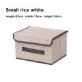 Small Size 25 * 19 * 16cm Storage Box Neat Large Size 36 * 23 * 24cm Off White/Green/Gray Wardrobe Organizer Non-Woven Fabric Large Container for Household Organization Bedroom Storage Solution Closet. 