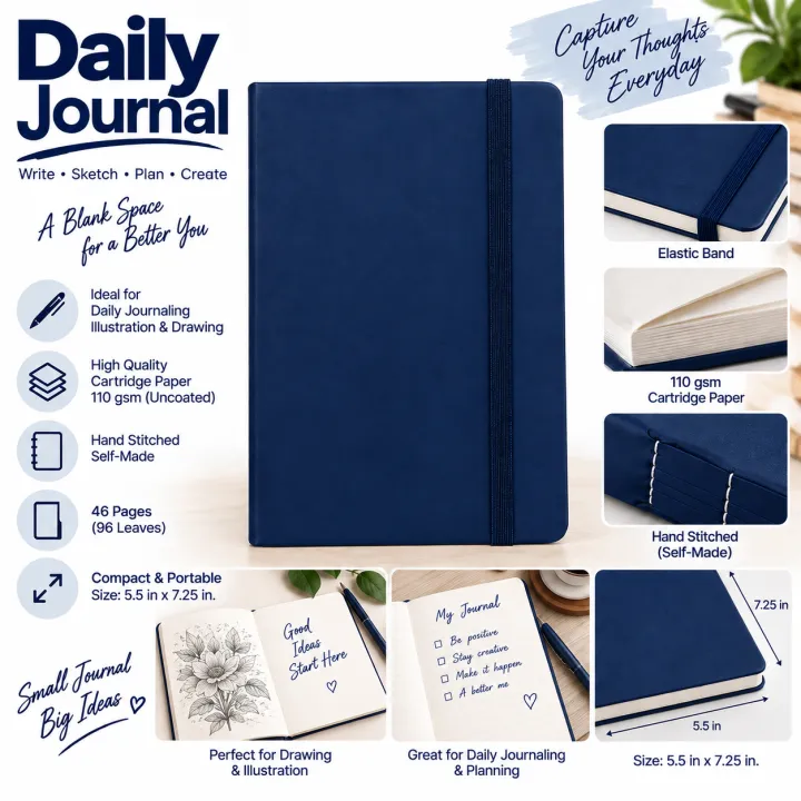 Elegant%20Elastic%20Band%20Hardcover%20Sketchbook%20A5%20Durable%20Art%20Diary%20in%20Multiple%20Colors%20-%20Image%203