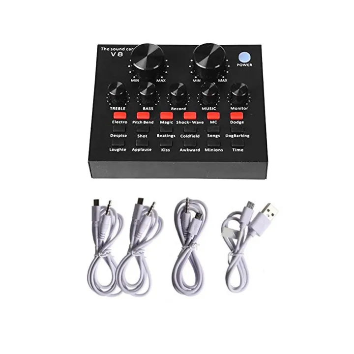 V8%20Multifunctional%20Live%20Sound%20Card%20USB%20Audio%20Interface%20Intelligent%20Volume%20Adjustable%20Audio%20Mixer%20Sound%20Card%20for%20Recording%20Hosting%20Speech%20-%20Image%208