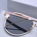 Trendy Cool Metal Frame Rimless Aviator Sunglasses, For Men Women Outdoor Party Vacation Travel Driving Decors Photo Props, 4 Colors Available. 