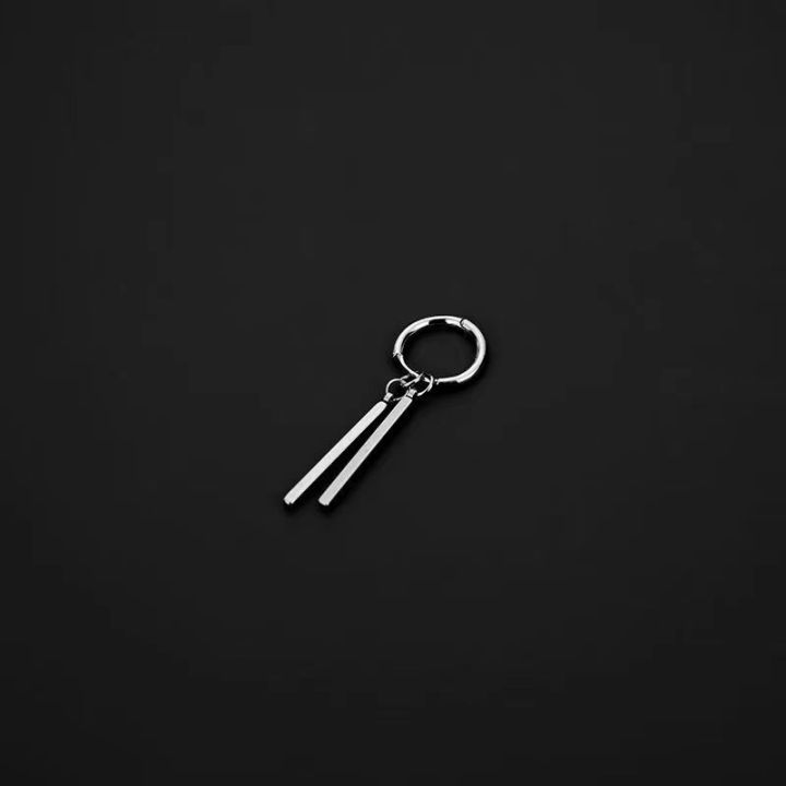 1Pc%20Earrings%20Stainless%20Steel%20Anti-fading%20Simple%20Stylish%20Men's%20Ear%20Clip%20Square%20Strip%20Without%20Ear%20Holes%20-%20Image%205