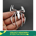 3D Metal Spider Car Sticker Logo for Bike Motor Car Silver Chrome Motor Emblem. 