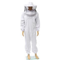Beekeeping Bodysuit Safe Bee Keeper Outfit with Protective Round Veil Hood.