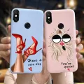 For Xiaomi Mi A2 lite Case Xiaomi MiA2 Lite Back Cover 5.84 TPU Matte Fashion Phone Case For Xiomi Mi A 2 lite Funda Redmi6 Pro. 