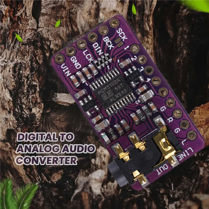 Dac Module Stereo PCM5102 I2S IIS Digital Audio DAC Decoder Module Stereo DAC Digital-To ...