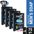 Studio X Clean & Fresh Soap For Men Combo Pack (75gm x 4). 