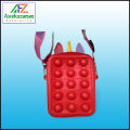 Silicone Pop it Fashion shoulder bag, coin purse, children's bag, cute messenger bag.