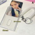 【Best value for money】 Photocard Holder Kpop Idol Card Holder Transparent Photo Sleeves Portable ID Bus Card Protector Pendant Keychain Qoddess. 