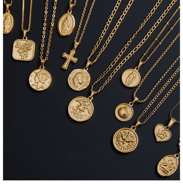 DazGirl%20Trendy%20Custom%20Coin%20Stainless%20Steel%20Jewellery%2018K%20Gold%20Plated%20Men%20Charm%20Pendant%20Necklace%20Jewelry%20Dragon%20Necklace%20-%20Image%204