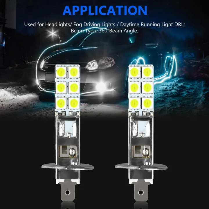 8PCS%20H1%206000K%20Super%20White%2080W%20LED%20Headlight%20Bulbs%20Kit%20Fog%20Driving%20Light%20-%20Image%205