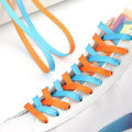 1Pair Flat Shoelaces Classic Shoe Laces Fit Fashion Two Color Sports Shoelace Casual Unisex Shoe Strings Shoe Accessories. 
