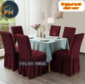 6 pis chair cover turki Elastic Stretch Chair Cover for all dining chair from Falah Home. 