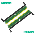 1 Piece DDR5 U-Dimm 288pin Adapter Ddr5 Memory Test Protection Card with Short Latch Green. 