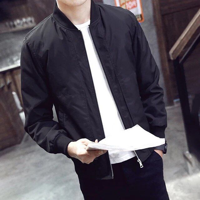 Autumn%20Bomber%20Jacket%20Men's%20Casual%20Zipper%20Jacket%20Coat%20Black%20Thin%20Slim%20Fit%20Stand%20Collar%20Long%20Sleeve%20Slim%20Outwear%20Clothing%20Tops%20-%20Image%207
