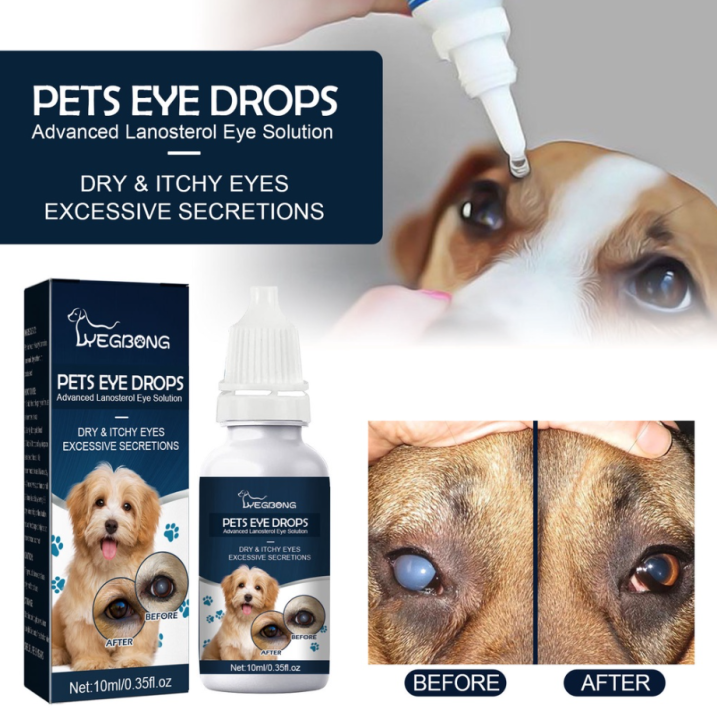 Cataract Drops For Pets, Therapeutic Eye Lubricating Drop For Dog
