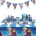 Disney Frozen Birthday Party Decoration Supplies Kids Girls Anna Elsa Theme Balloon Set Tableware Party Decor Baby Shower Favors. 