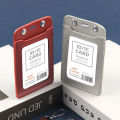 Leather Card Holder for Men and Women Credit Card Badge Holder with Neck Lanyard ID Card Work Certificate Card Holder.