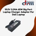19.5V 3.34A 65W Big Port Laptop Charger Adapter For Dell Laptop. 