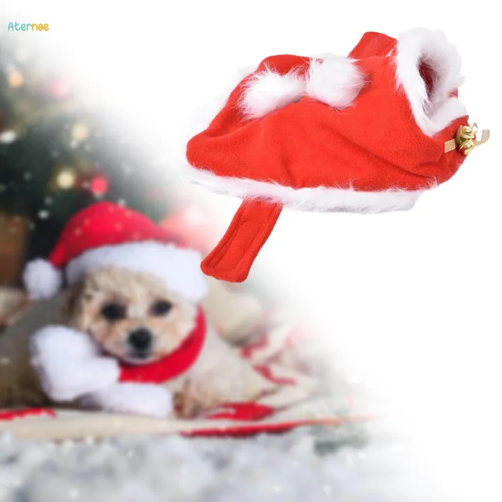 Pet Costume Accessory Dog Cat Christmas Costume for Small Dogs Kitten Puppy Medium Bell Cloak