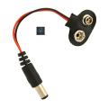 9 Volt Battery Connector With DC Jack & Socket. 