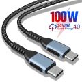 CASIFY CC05 QC 4.0 100W USB C to Type C Fast Charging Cable PD Cable Type C To Type C Fast Charging Cable 100W Cable Fast Charging Braided Cable. 
